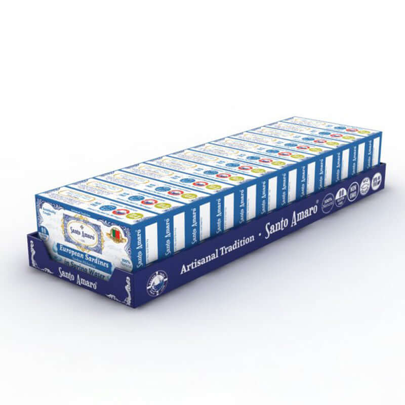 Santo Amaro Canned Sardines in Water Portuguese Sardines Spring Water Best Canned Sardines Wild Caught Sustainable Portugal
