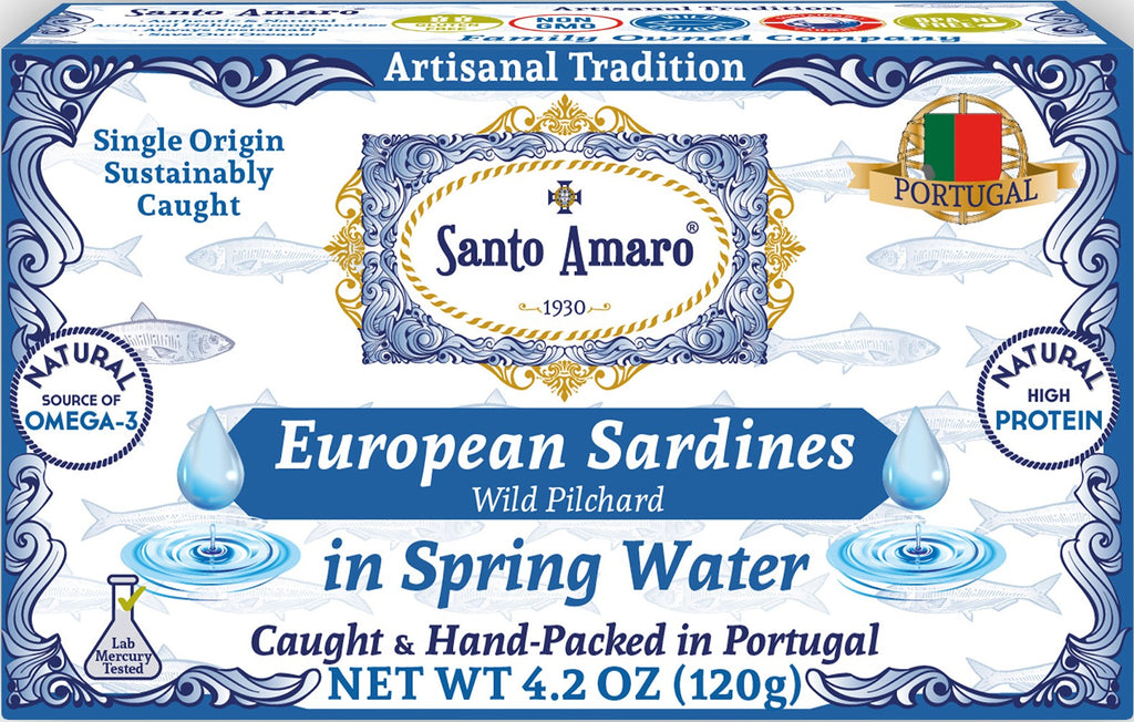 Wild Sardines in Spring Water from PORTUGAL