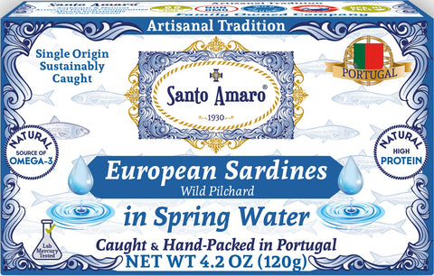 Wild Sardines in Spring Water from PORTUGAL