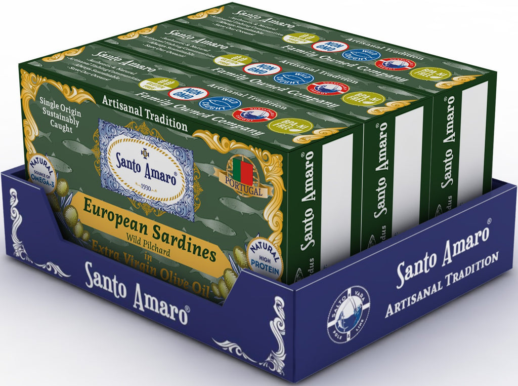 Wild Sardines in Extra Virgin Olive Oil (EVOO) - Luso Style! from PORTUGAL