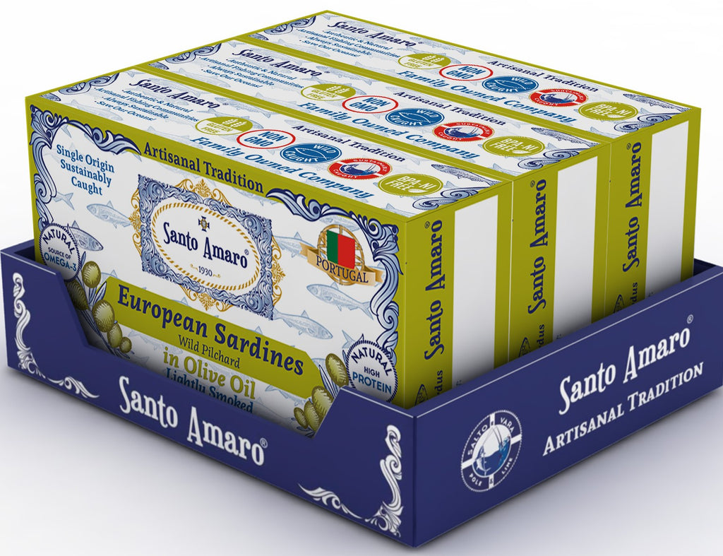 Wild Sardines in Virgin Olive Oil Lightly Smoked - Europe Style! from PORTUGAL