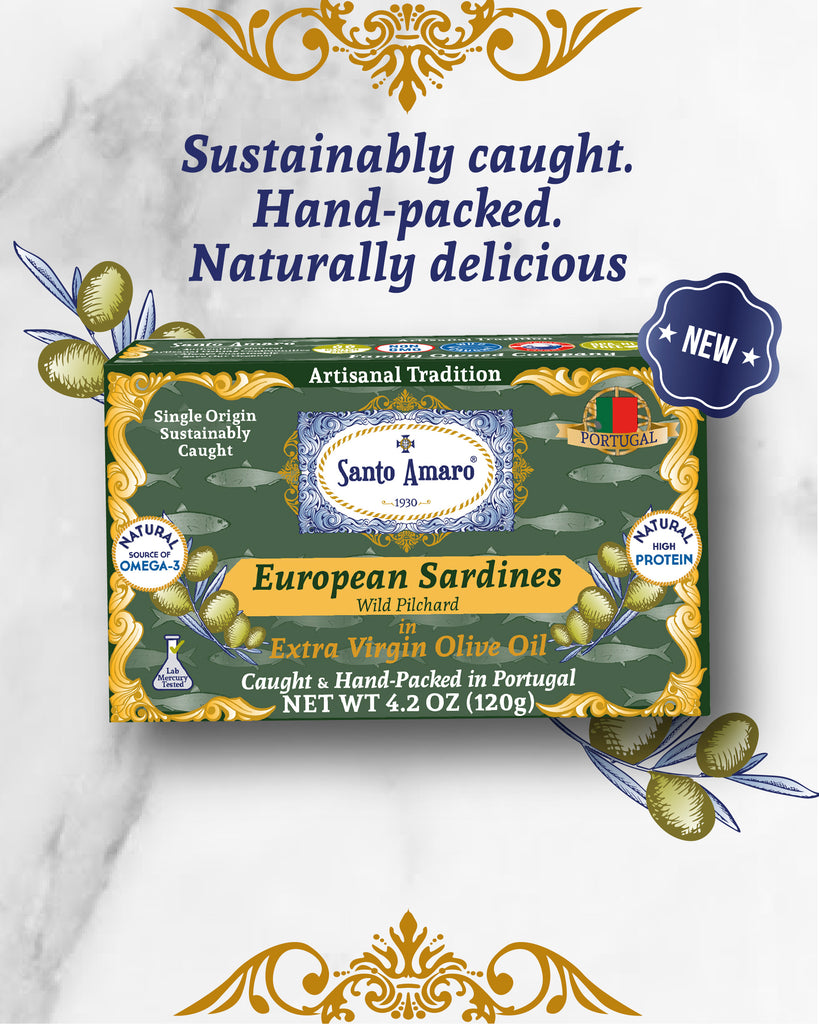 Wild Sardines in Extra Virgin Olive Oil (EVOO) - Luso Style! from PORTUGAL
