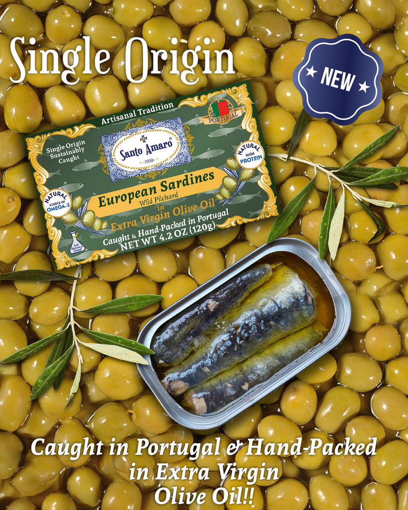 Wild Sardines in Extra Virgin Olive Oil (EVOO) - Luso Style! from PORTUGAL