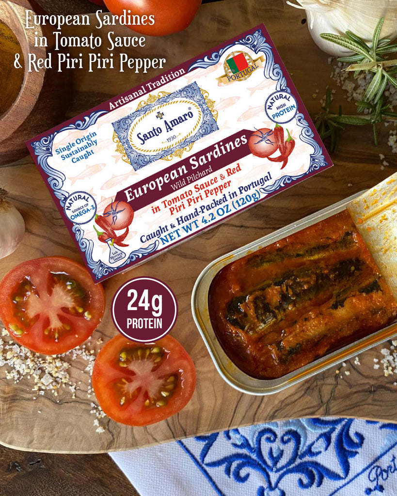 Wild Sardines in Spicy Tomato Sauce with Red Piri Piri Pepper from PORTUGAL