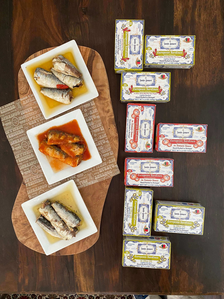 Santo Amaro Canned Sardines Variety Pack Portuguese Sardines 6 Flavors Best Canned Sardines Wild Caught Sustainable Portugal