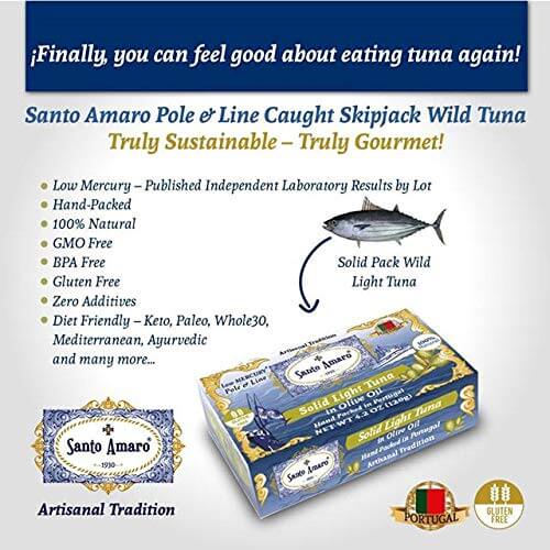 Canned Skipjack Tuna Nutrition Santo Amaro