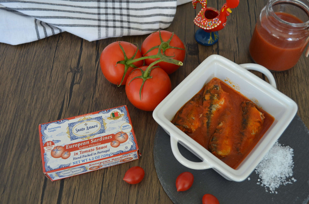 Santo Amaro Canned Sardines in Tomato Sauce Portuguese Sardines Best Canned Sardines Wild Caught Sustainable Portugal